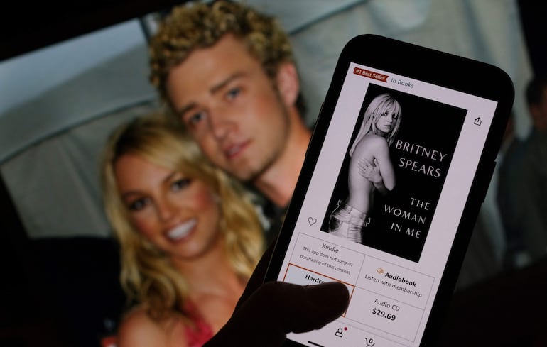 El libro de Britney Spears en formato digital.