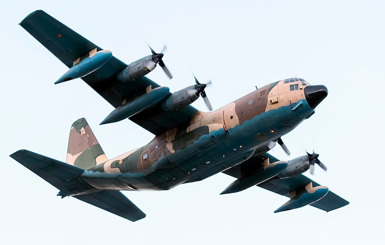 Avión de la Fuerza Aérea Uruguaya.