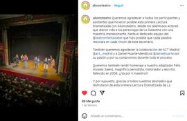 Abonoteatro en Instagram: "Queremos también rendir homenaje a nuestro adaptador, Félix Álvarez Sáenz, magnífico periodista, historiador y escritor, fallecido en 2006. ¡¡¡Va por ti, maestro!!!"