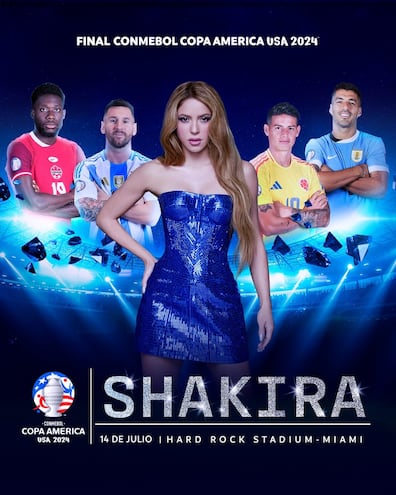 Shakira dará un show en la final de la Copa América 2024.