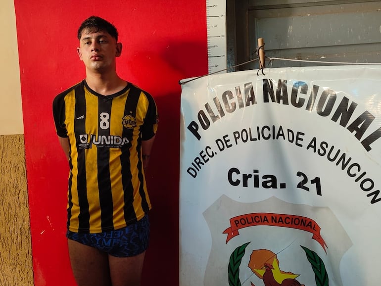 Thiago Javier Ortola Peralta, detenido por la Policía.