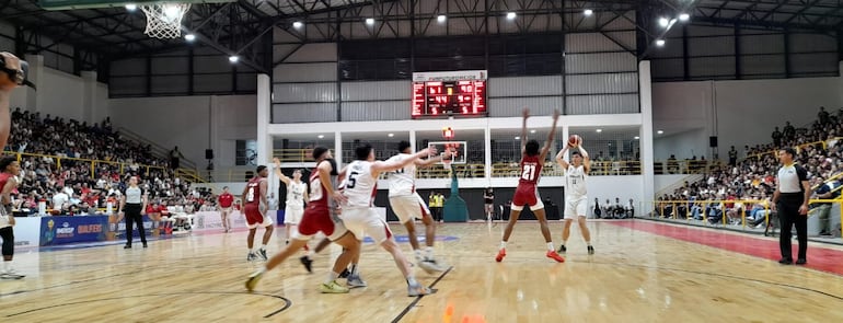 Dura derrota de Paraguay ante Panamá (116 a 79) compromiso disputado en el polideportivo municipal Roberto Cabañas de la ciudad de Pilar.