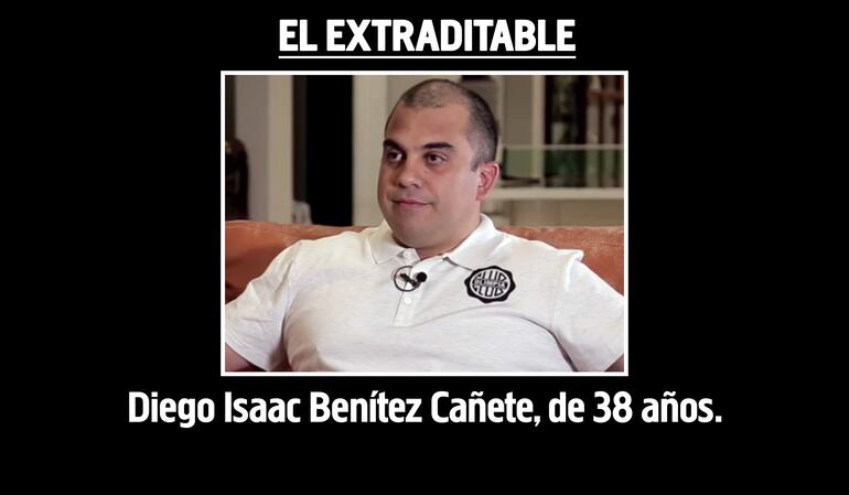 Diego Isaac Benítez Cañete será extraditado a nuestro país. (Archivo).