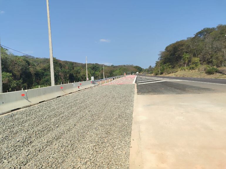 Rampa de emergencia de Pedrozo, sobre la ruta PY02.