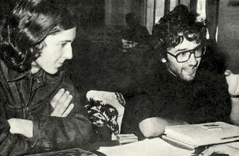 Bruno Montané y Roberto Bolaño, Ciudad de México, 1975.