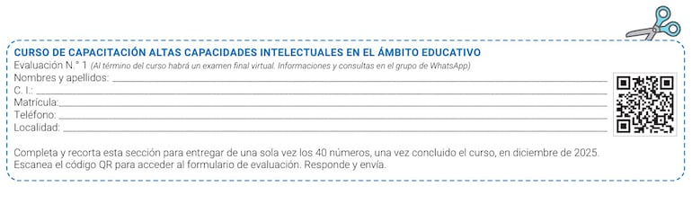 Curso de capacitación Altas capacidades intelectuales en el ámbito educativo