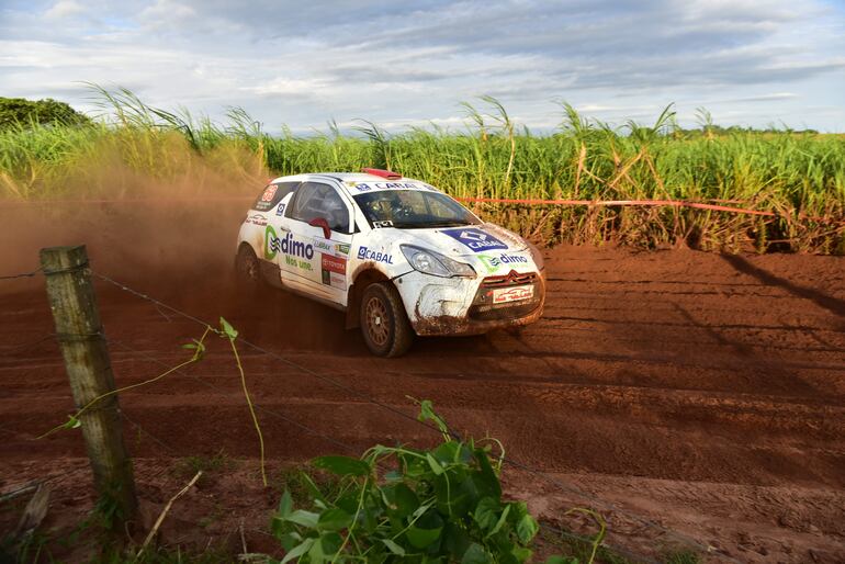 Diego Cruz, con el Citroën DS3 R3T, fue el más rápido en la F2.