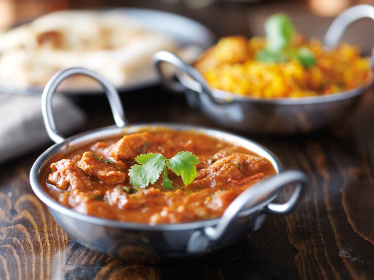 Platos al curry.