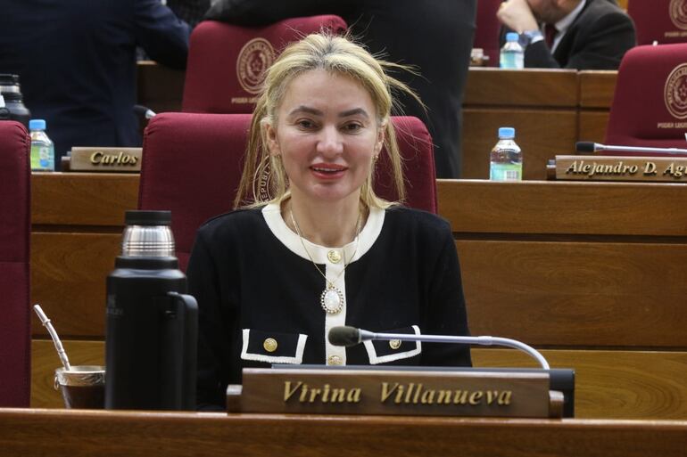 Virina Villanueva, diputada por el Partido Colorado.