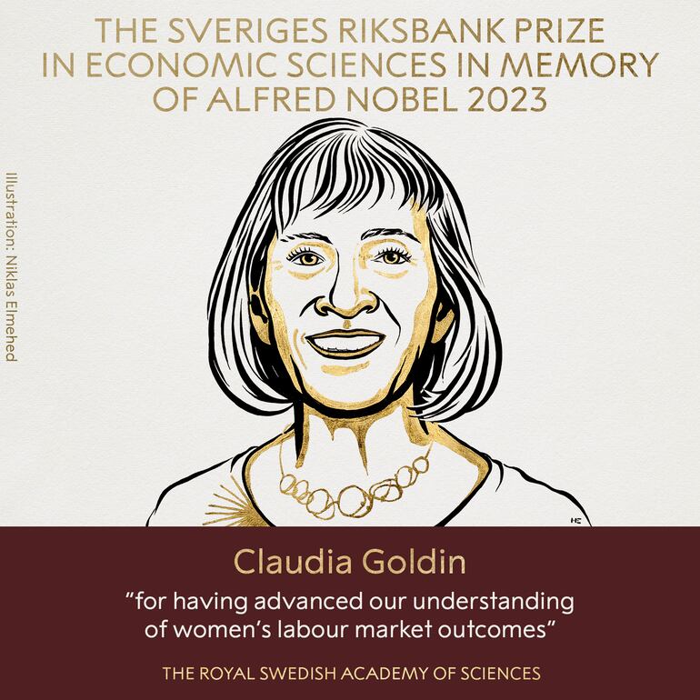 La Real Academia Sueca de Ciencias ha decidido otorgar el Premio Sveriges Riksbank de Ciencias Económicas 2023 en memoria de Alfred Nobel a Claudia Goldin “por haber avanzado en nuestra comprensión de los resultados de las mujeres en el mercado laboral”.