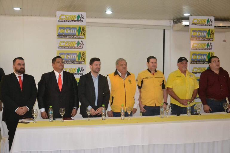 Lanzamiento oficial del Rally del Guairá, a correrse el fin de semana. Foto: Alfredo Velázquez.