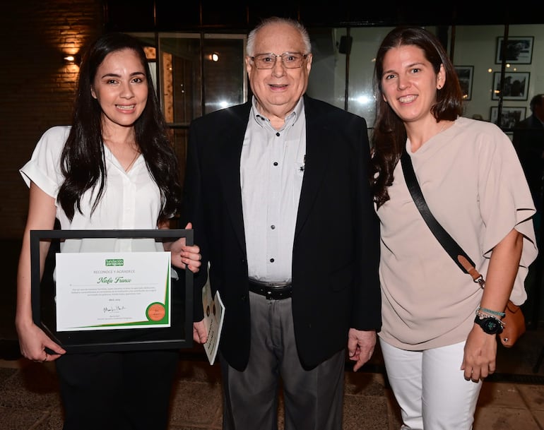 Soledad Franco, Miguel Ángel Rivarola y Jimena Vallejos.