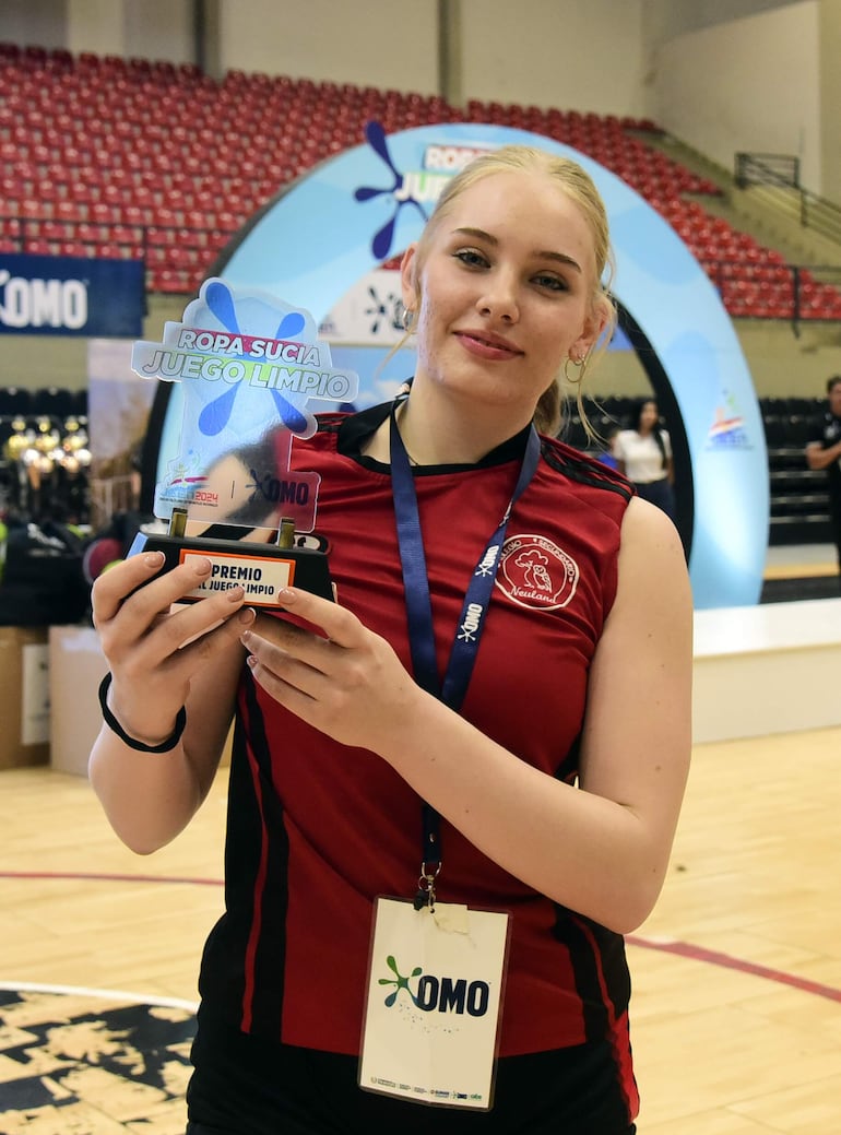 Ketstin Harms, ganadora del premio al juego limpio 