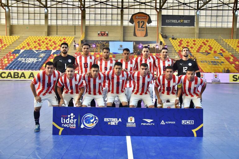 Selección paraguaya Absoluta, que jugará por el tercer lugar en la Copa de las Naciones.