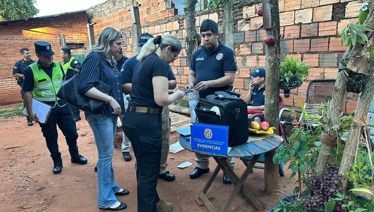 Uno de los allanamientos fue realizado en la ciudad de Capiatá.