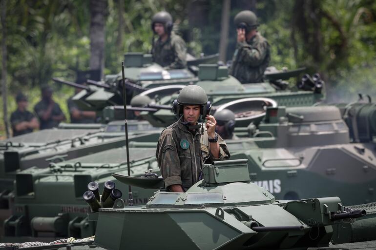 Soldados de la Infantería de Marina de Brasil. (archivo)