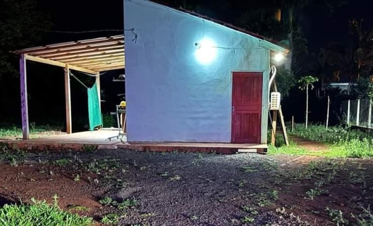 La vivienda donde ocurrió el brutal ataque a la joven.