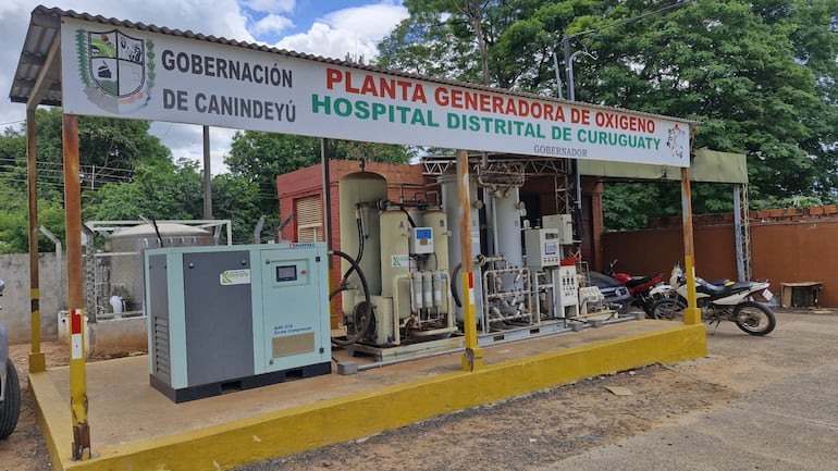 PLanta de oxígeno provehído por la Gobernación, descompuesto desde hace más de un año y medio