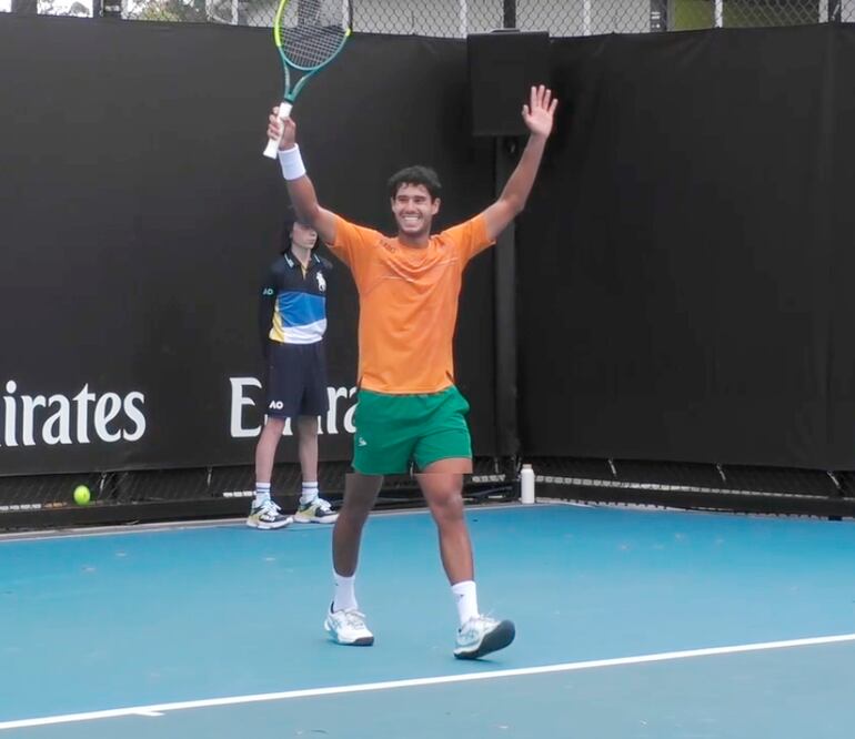 Daniel Vallejo superó el primer escollo en la “qualy” del Abierto de Australia y quiere más.