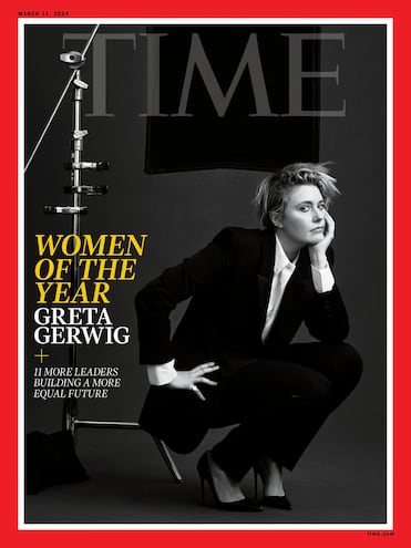 Greta Gerwig en la portada de la revista Time.