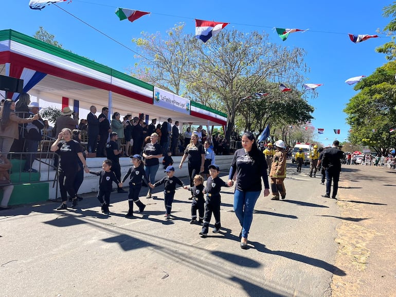 Los más chiquititos también se asociaron a los festejos del 67° aniversario de Nueva Italia.