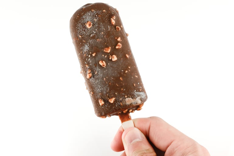 Paleta de chocolate.