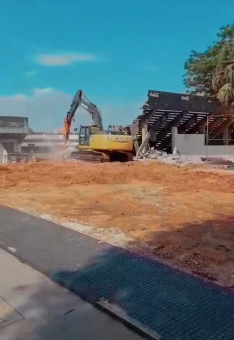 Con todo se trabaja en el estadio de Olimpia