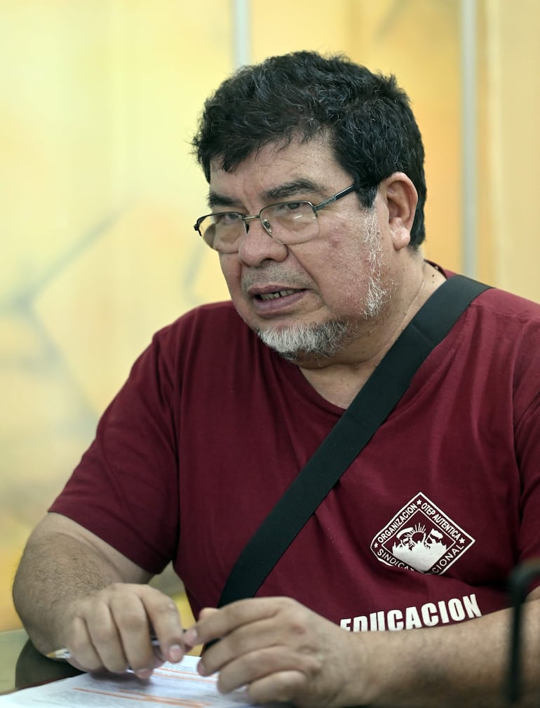 Gabriel Espínola, secretario general de la Otep - Auténtica.

