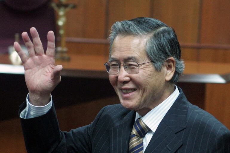 El expresidente peruano Alberto Fujimori, de 85 años,.