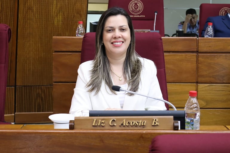 Liz Acosta, diputada cartista.