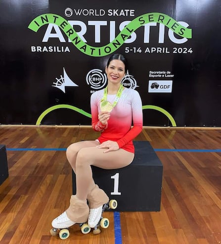 Erika Alarcón Anisimoff trae a su rica vitrina de preseas, una de oro, de Brasil.