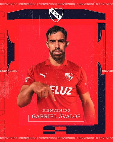 Gabriel Ávalos, 33 años, es refuerzo para  Independiente.