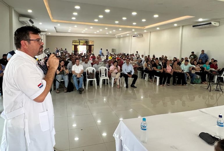 El director de la Segunda Región Sanitaria, Dr. Edison Florentin habló de la necesidad de contar con un hospital General en la zona sur de San Pedro