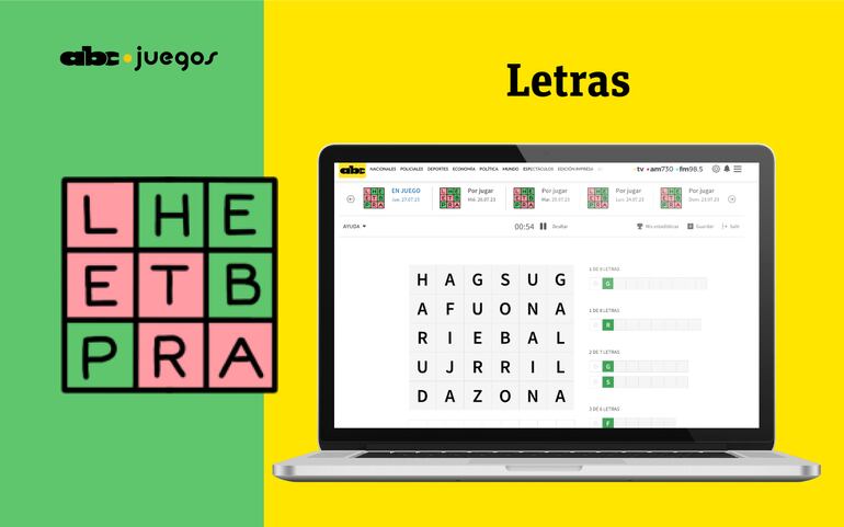 Letras: divertite y aprendé jugando con ABC Color.