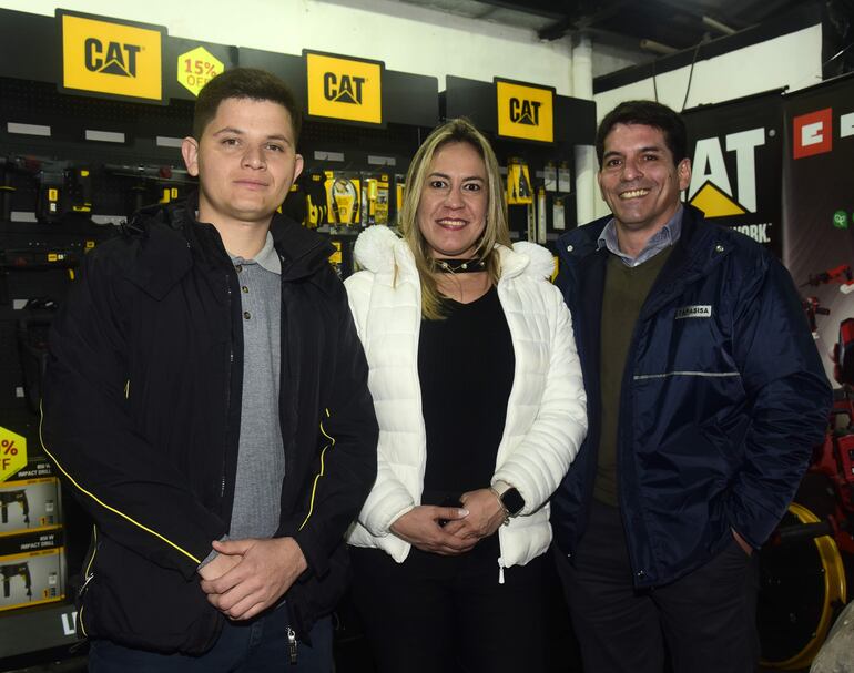 Derlis Zárate, Sonia Achon y Julio Ozuna.