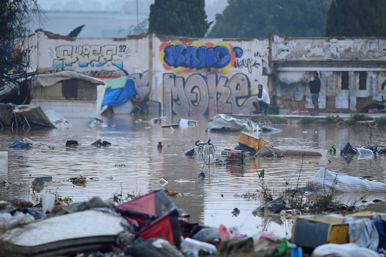 Una zona inundada este miércoles en Picuana.