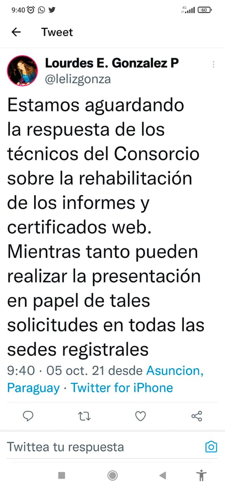 Registros Públicos, enviado via whatsapp por marcia ferreira para shell judiciales, 08 de octubre de 2021