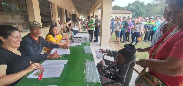 Elecciones internas en Sapucai, departamento de Paraguarí.