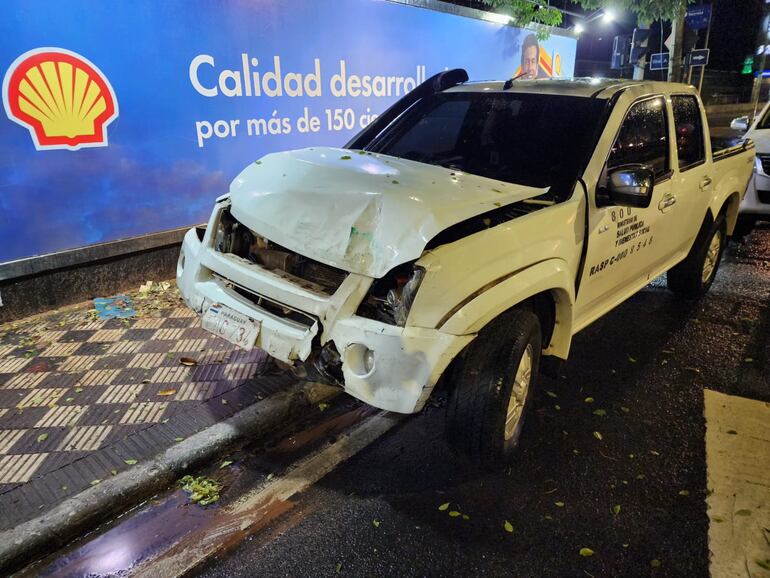 accidente ambulancia camioneta Asunción