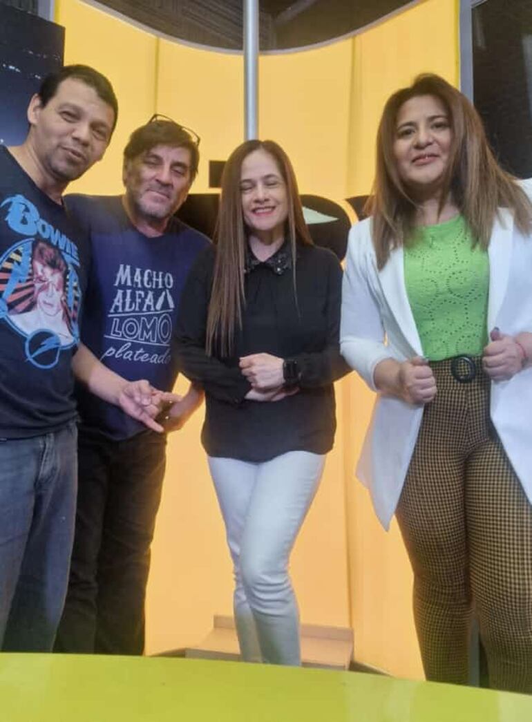 Antonio Maluge, Juan Blas Álvarez, Magdalena Benítez y Marta Escurra. (Gentileza)