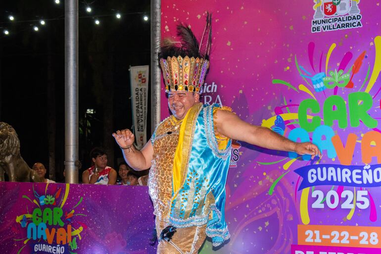 Eduardo Olmedo, Rey Momo del Carnaval Guaireño 2025.