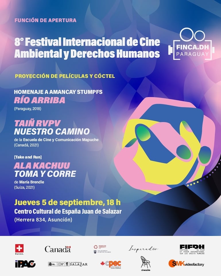 Afiche del Festival Internacional de Cine Ambiental y Derechos Humanos.