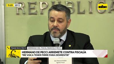 Hermano de Pecci, duro contra la Fiscalía: “la historia les depara el lugar de la infamia”