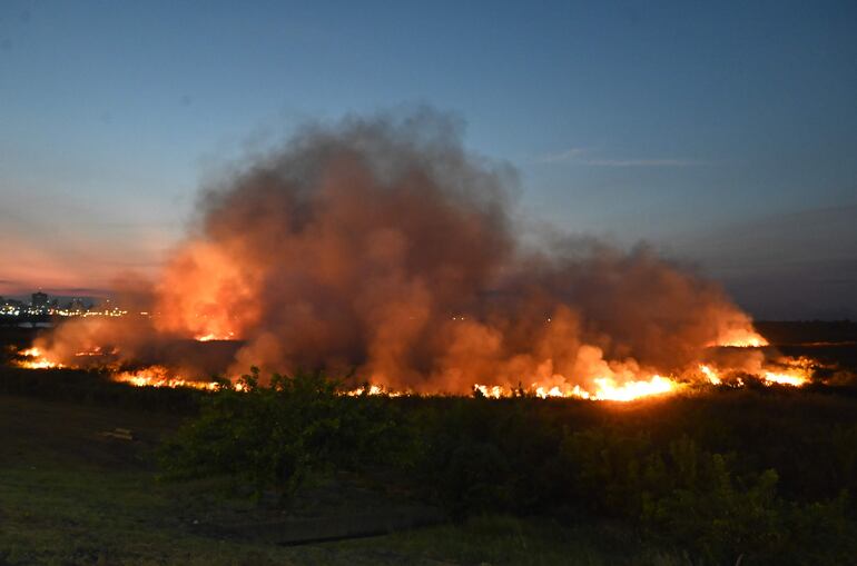 Casi todos los grandes incendios se originan en las quemas de basuras que salen de control.