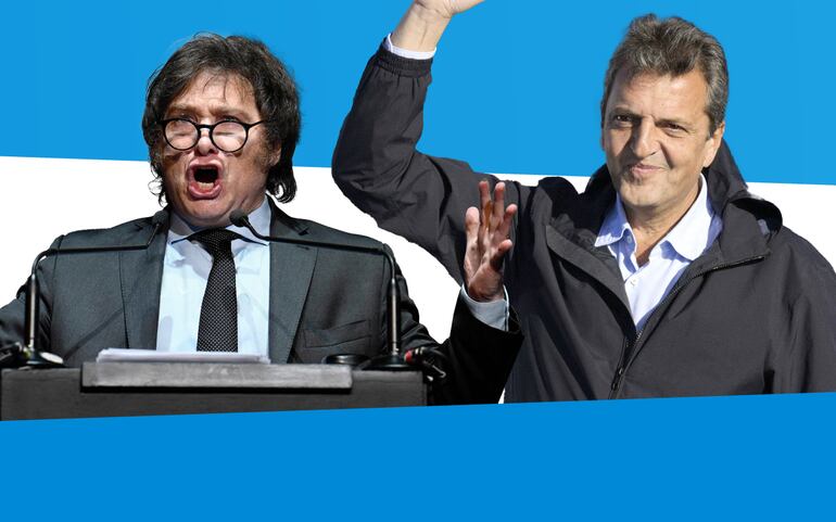 Javier Milei y Sergio Massa van a segunda vuelta en las elecciones presidenciales de Argentina.