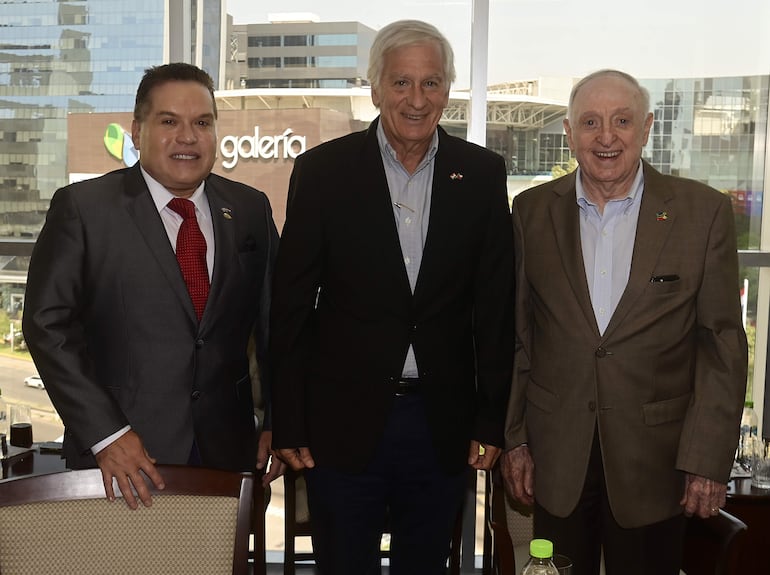 Celso Duarte, Francisco Benavente y Ángel Auad.