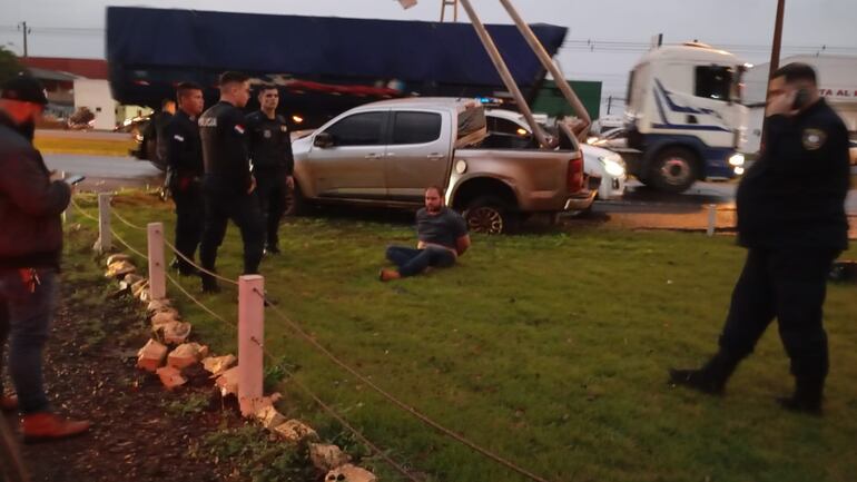 La persecución en el Km 12, sobre la ruta PY 02 de Ciudad del Este.