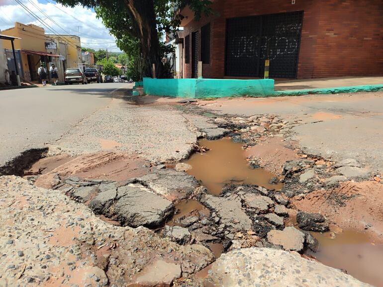 La calle Doctor Pino se encuentra en estas condiciones.