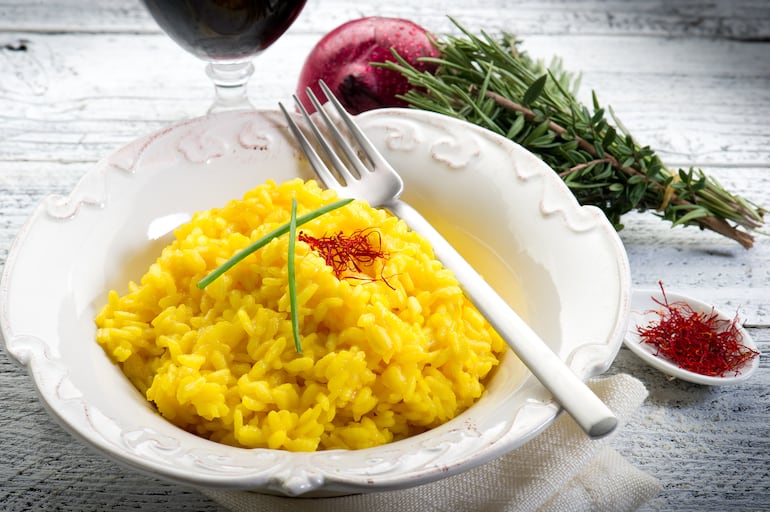 Arroz azafranado.