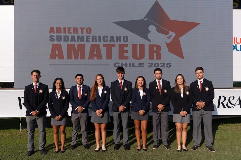 Los golfistas amateur que disputan el Abierto Sudamericano de Golf en Santiago, desde ayer.